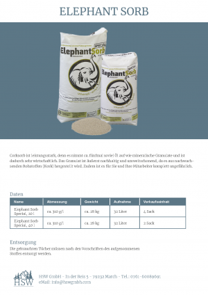 Elephant Sorb Datenblatt